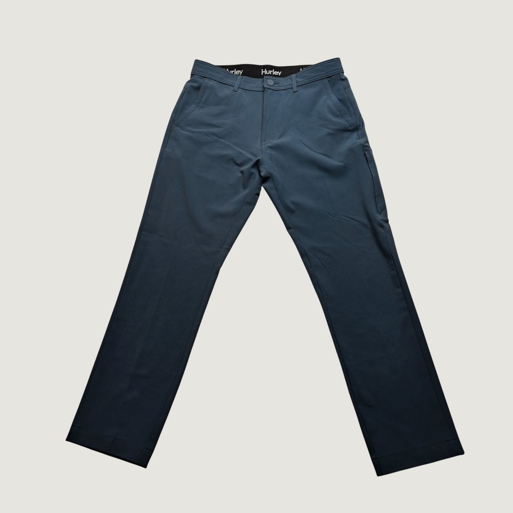 Hurley Chino Pants Mens 30x30 Blue Excellent Dri-FIT Performance Straight‎ Leg